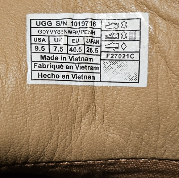 UGG OLIVE HIGH-TOP SNEAKER Size 9.5 - Picture 9 of 10